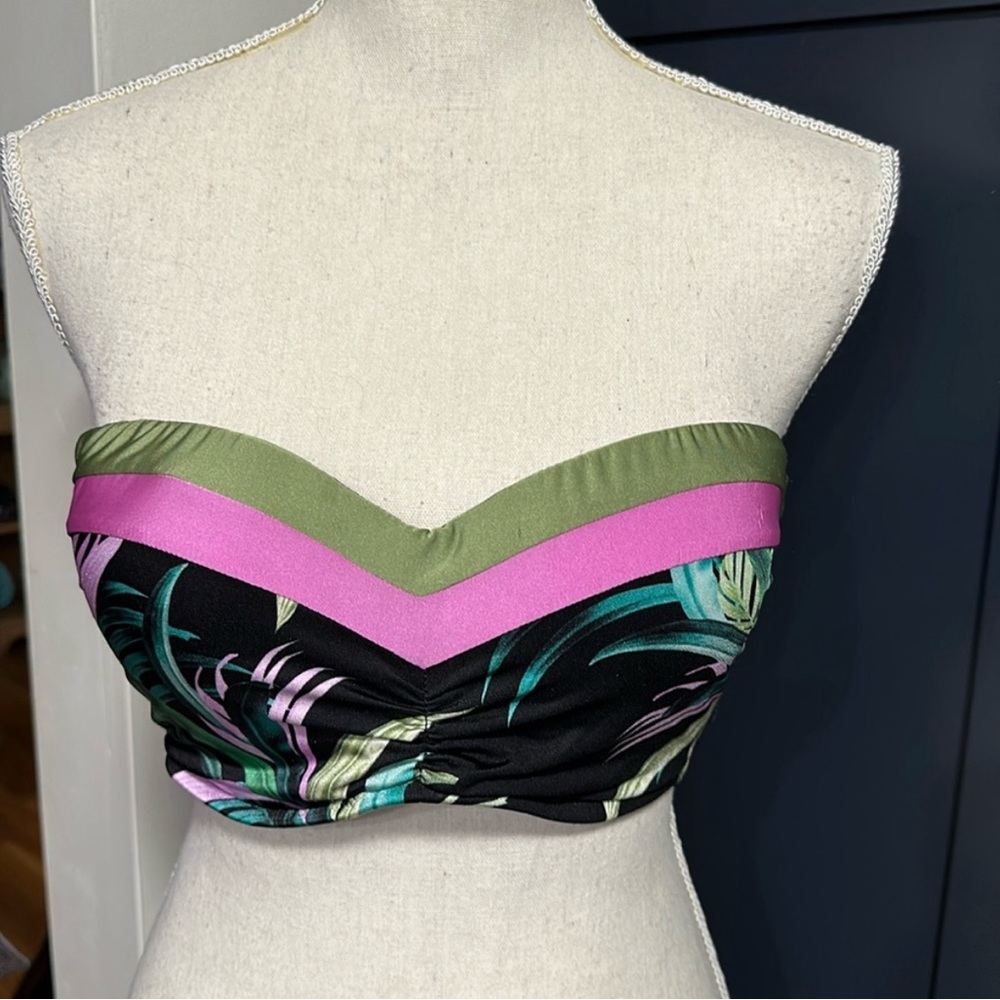 NWT SEAFOLLY Underwire bikini strapless top Size:US 4